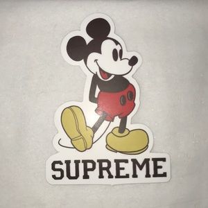 supreme mickey mouse sticker